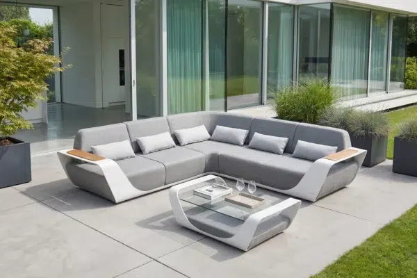 Onda Pininfarina ekskluzywny narożnik ogrodowy z aluminium luksusowe meble ogrodowe Higold