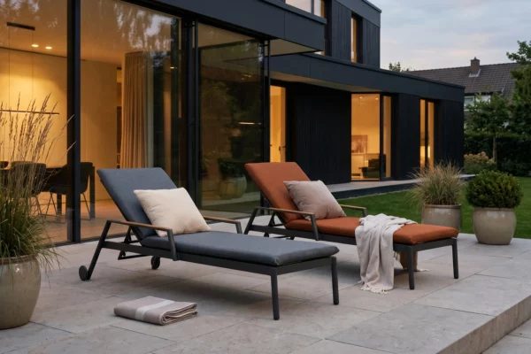 Milan aluminiowy leżak ogrodowy 2 kolory meble ogrodowe aluminiowe Twoja Siesta