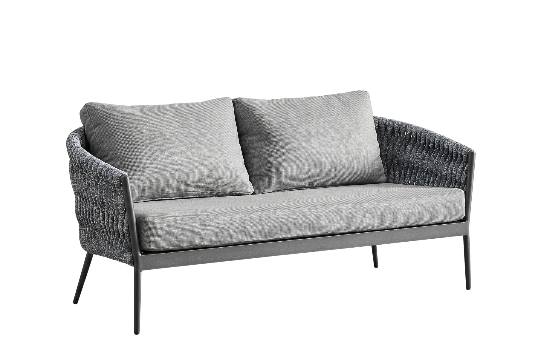 Veranzza sofa ogrodowa podwójna | Twoja Siesta Veranzza nowoczesny zestaw wypoczynkowy ogrodowy sofa ogrodowa kanapa 2 osobowa Twoja Siesta nowoczesne meble ogrodowe