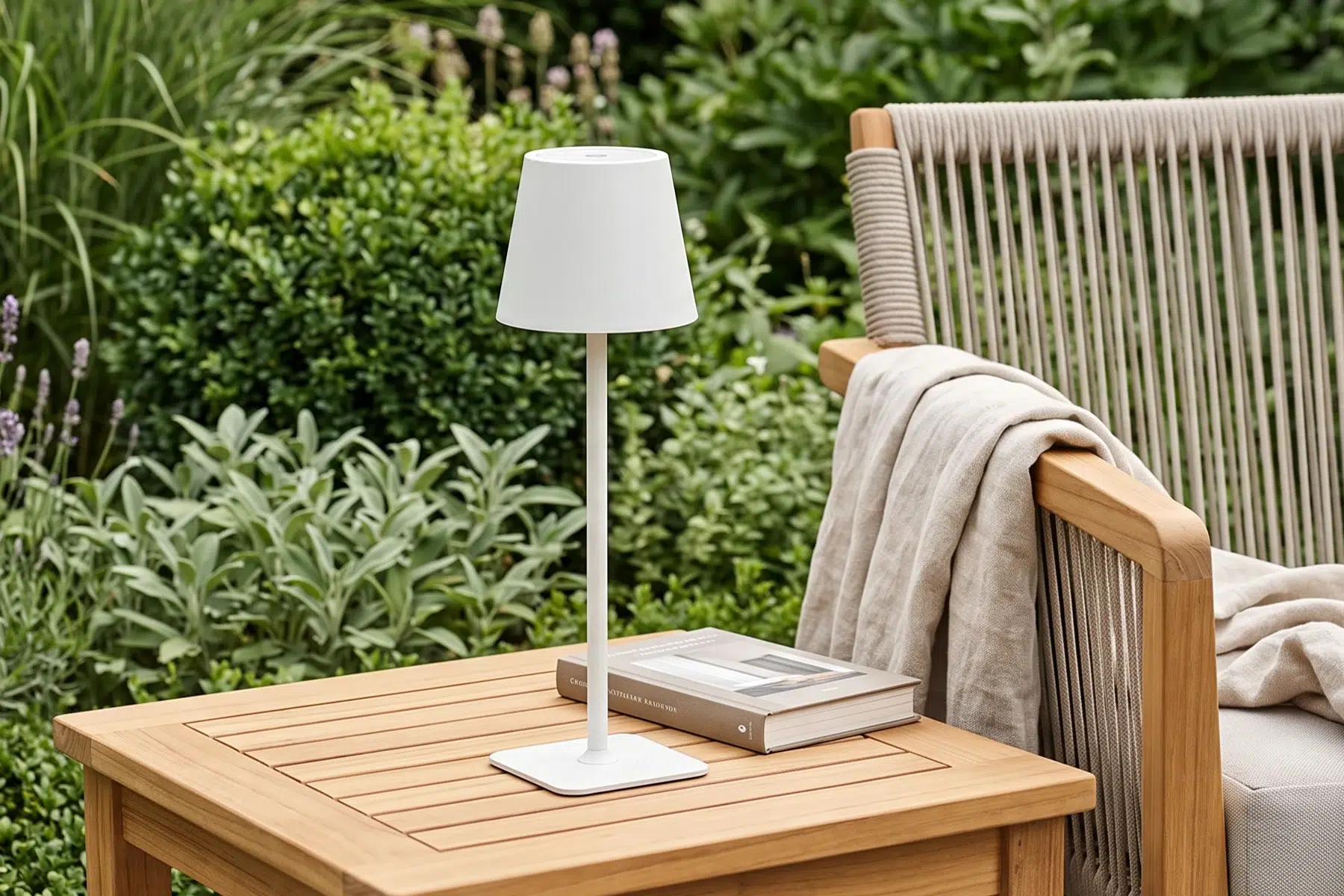Classico lampa bezprzewodowa kolor biały | Twoja Siesta Classico lampa stołowa bezprzewodowa LED kolor biały lampa ogrodowa