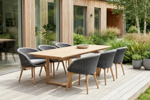 Cologne Spring zestaw stołowy ogrodowy 6-8 osobowy designerskie meble ogrodowe twoja Siesta