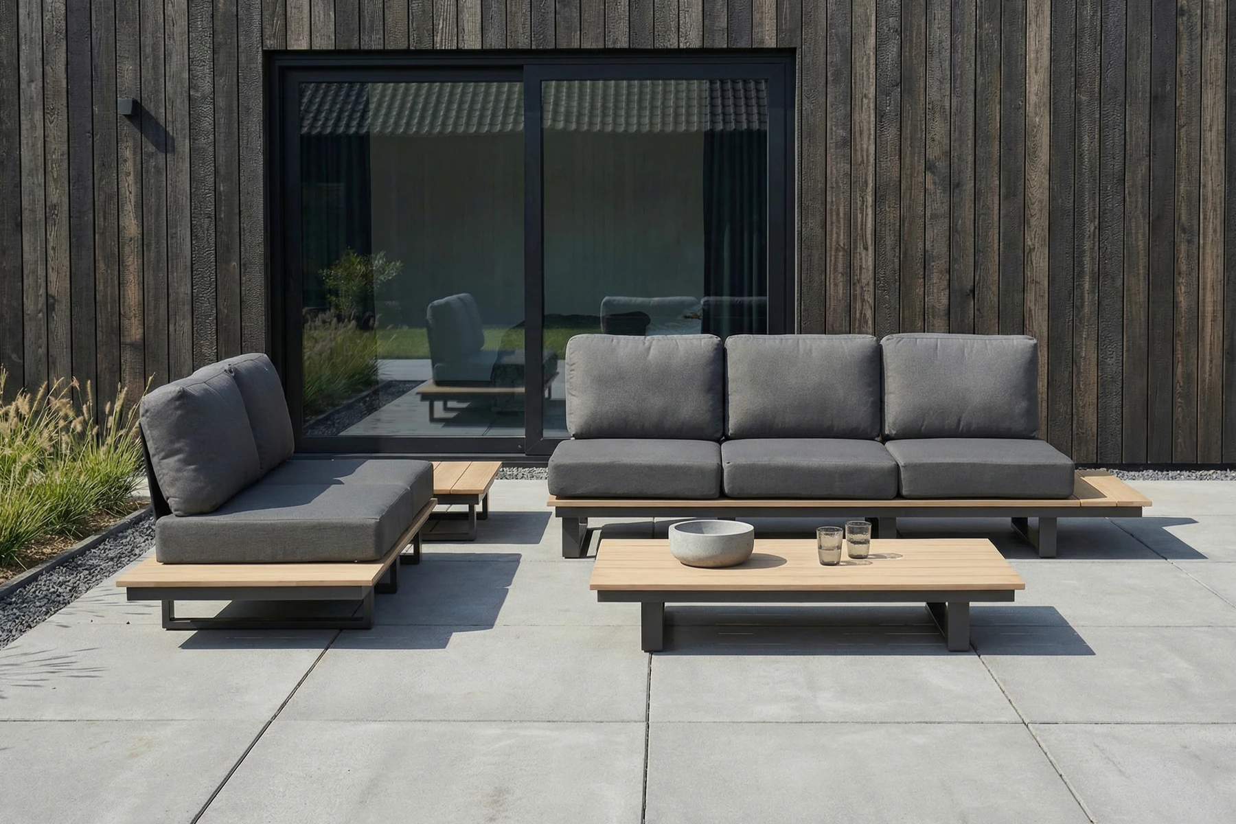 Margarita meble ogrodowe aluminium, polywood | Twoja Siesta Margarita luksusowy zestaw wypoczynkowy modułowe meble ogrodowe Twoja Siesta